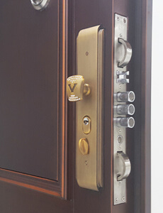 steel security doors with multipoint locking system