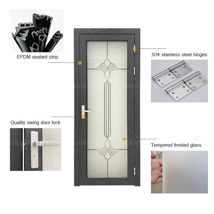 aluminum bathroom entry doors,aluminum hinged door
