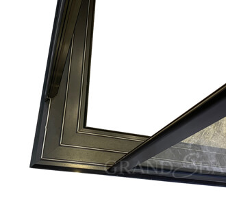 narrow framed aluminum sliding door