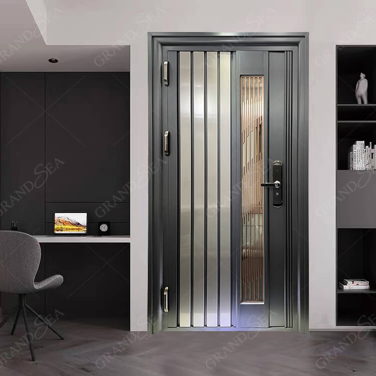 modern stainless steel door