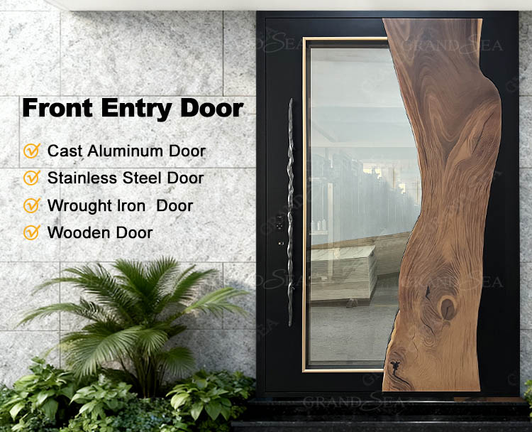 glass horizontal pivot door