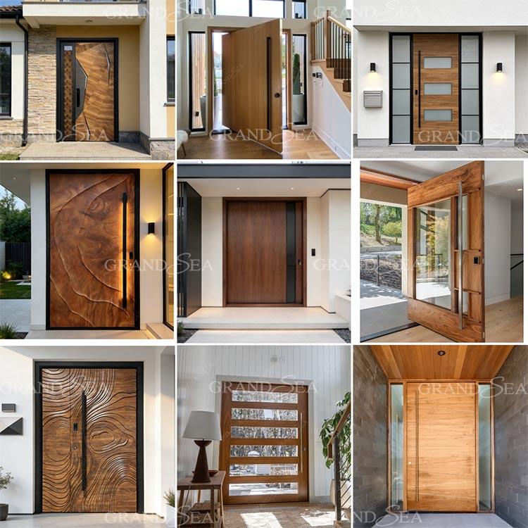 High-end villa entrance door