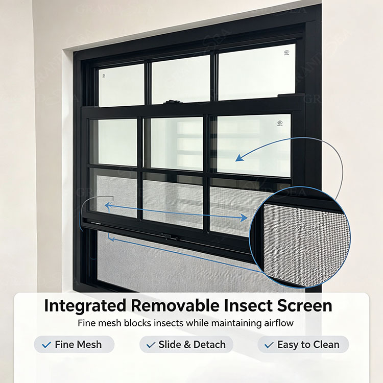 hung window with insect screen hung window with insect screen