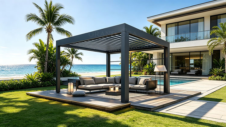 aluminum pergola