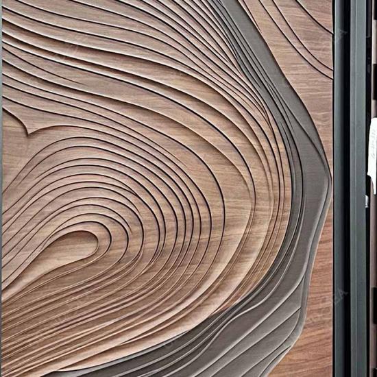 wood pivot front door