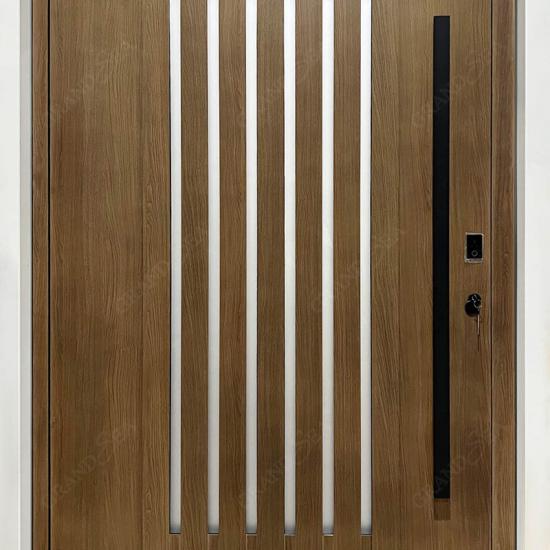 Wood solid pivot door