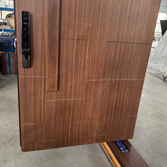 wood and glass pivot door