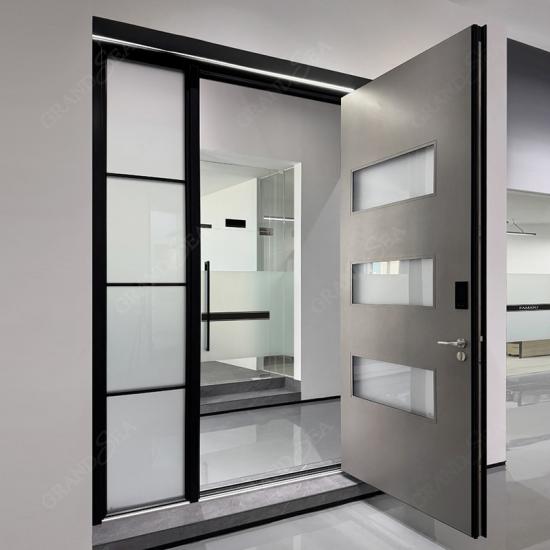 wooden front door carving