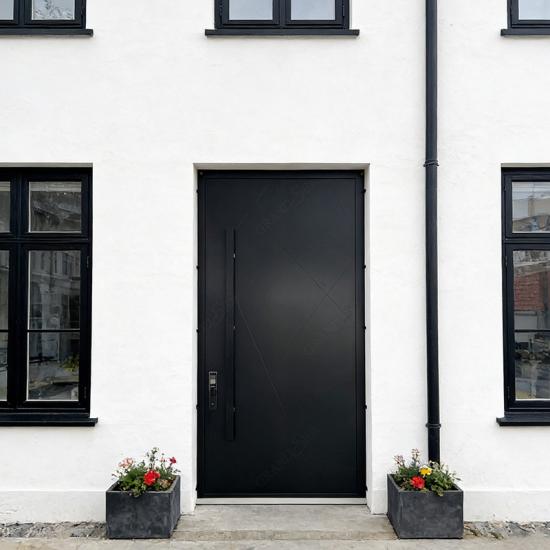 porta pivotante de alumínio de grandes dimensões