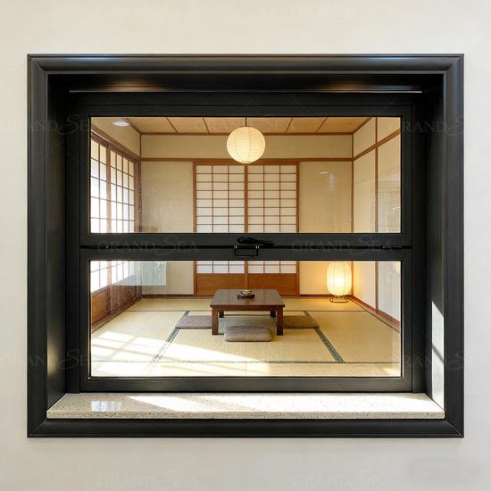 janela de vidro dobrável vertical