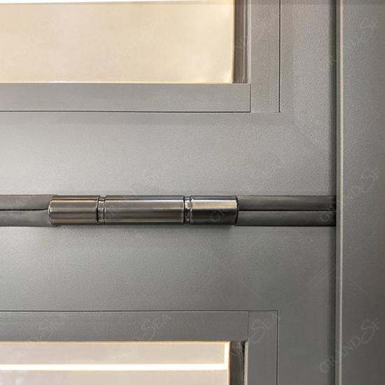 vertical folding glass window