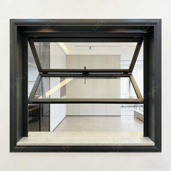 vertical folding glass window