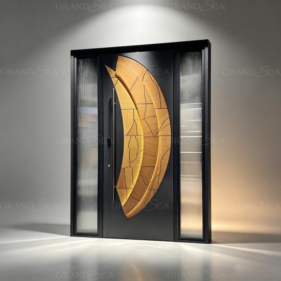portas pivotantes modernas de alumínio