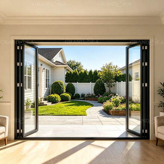 aluminum bi fold patio door