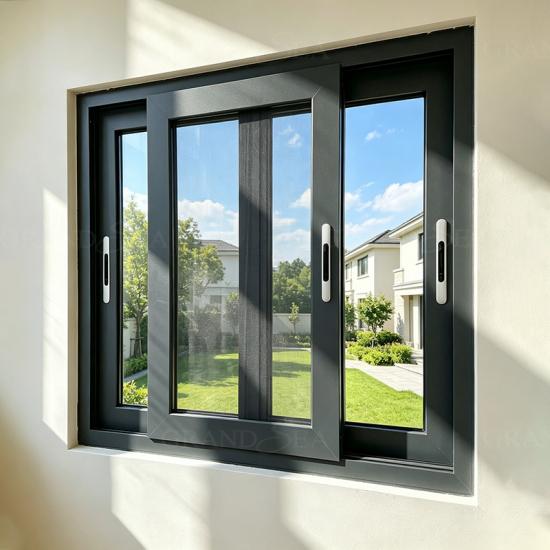 triple track aluminum sliding window
